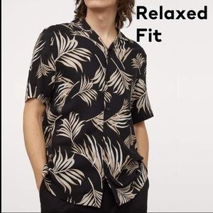 H&M palm print shirt